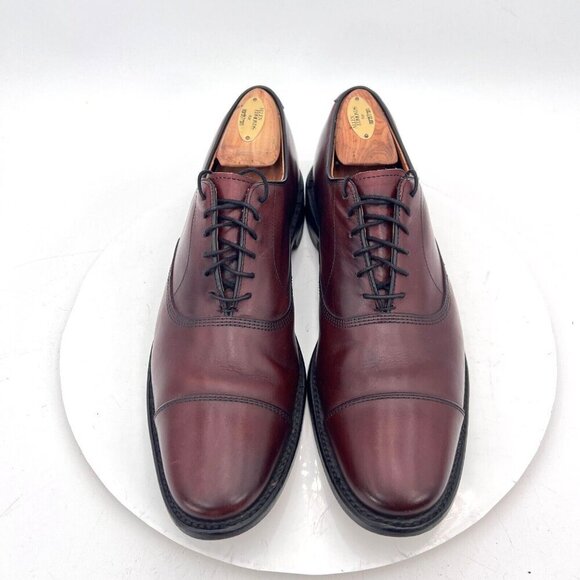 Allen Edmonds Park Avenue Men Size 10AAA Brown Leather Cap Toe Oxford Dress Shoe - Picture 1 of 15